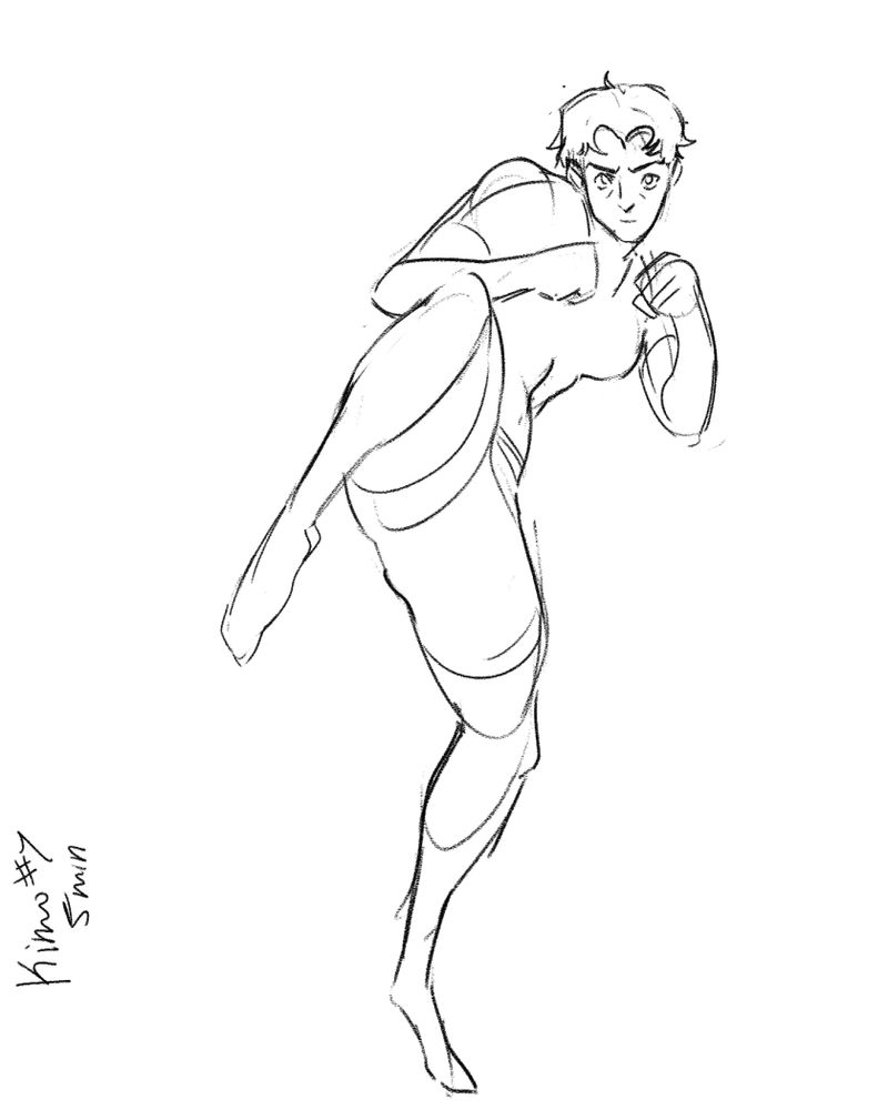 OC Diane starting a kick