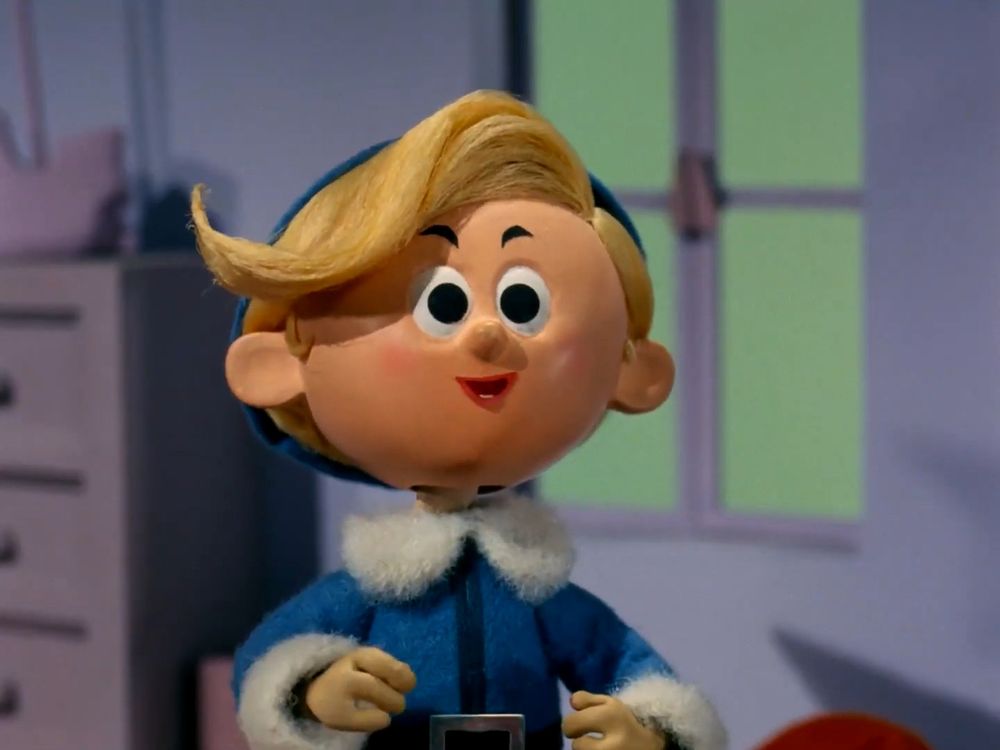 Herbie the elf from Rudolph the Red Nosed Reindeer, a stop-motion animation Christmas Special. 
