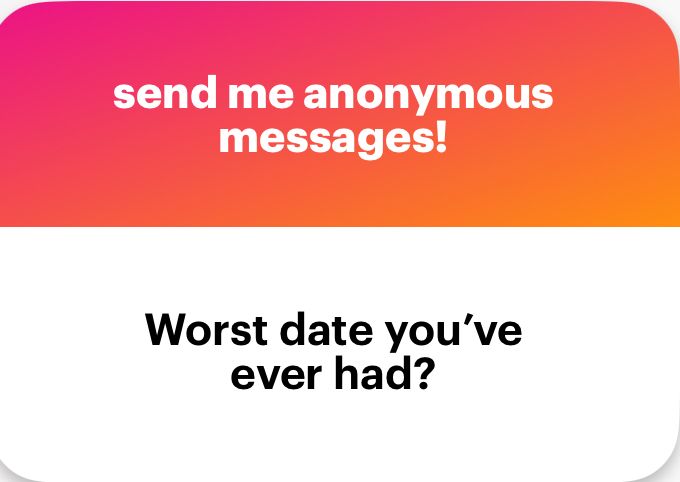 Worst date you’ve ever had?