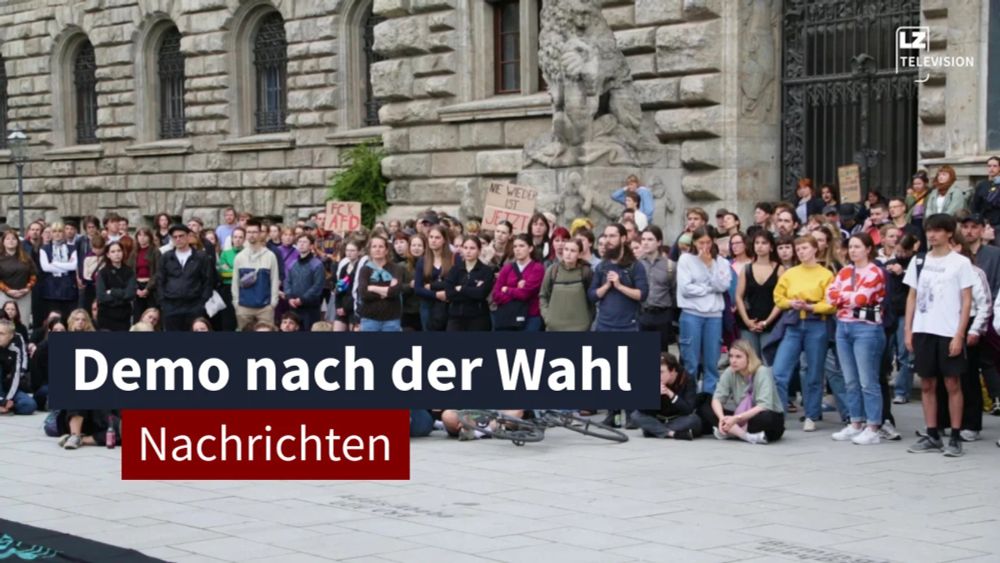 12. Juni 2024: Nach der Wahl: Spontan-Demo in Leipzig I LZ TV Nachrichten