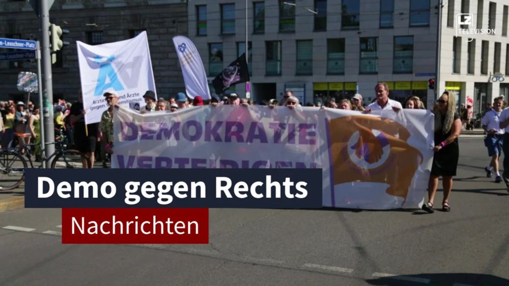 10. Juni 2024: Demo in Leipzig gegen Rechts I LZ TV Nachrichten