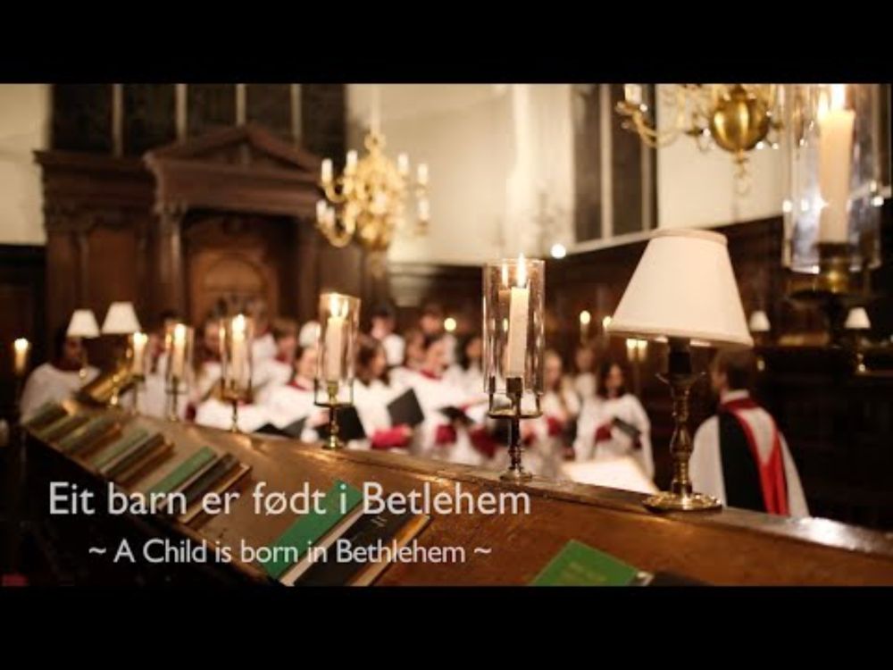 Eit barn er født i Betlehem, Norwegian Traditional Carol, arr. Ørjan Matre