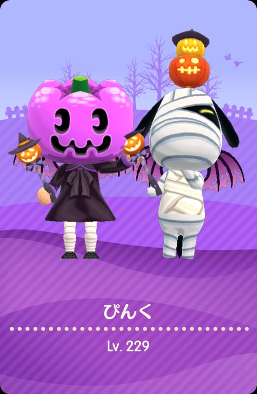 ポケ森のキャンパーカードの。アシスタントはラッキー