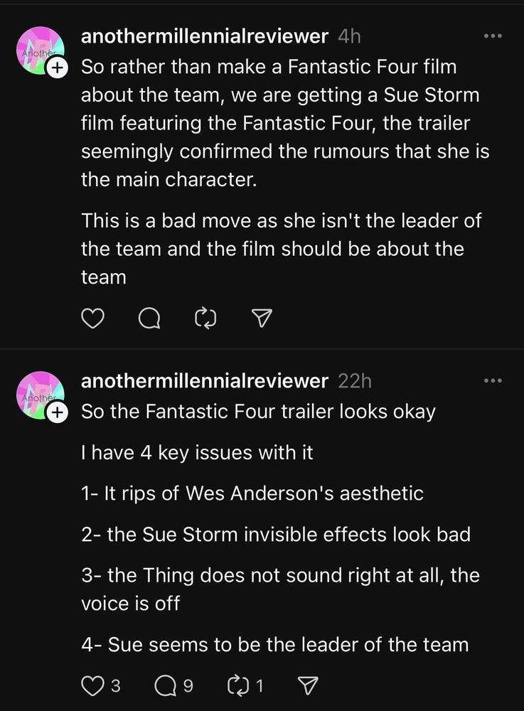 Some idiot trying to say that the new Fantastic Four trailer rips off Wes Anderson.