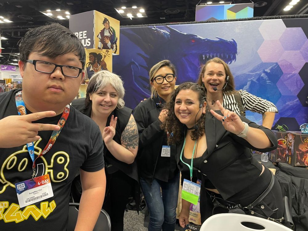 SungWon Cho (ProZD) posing with the team from Incredible Dream