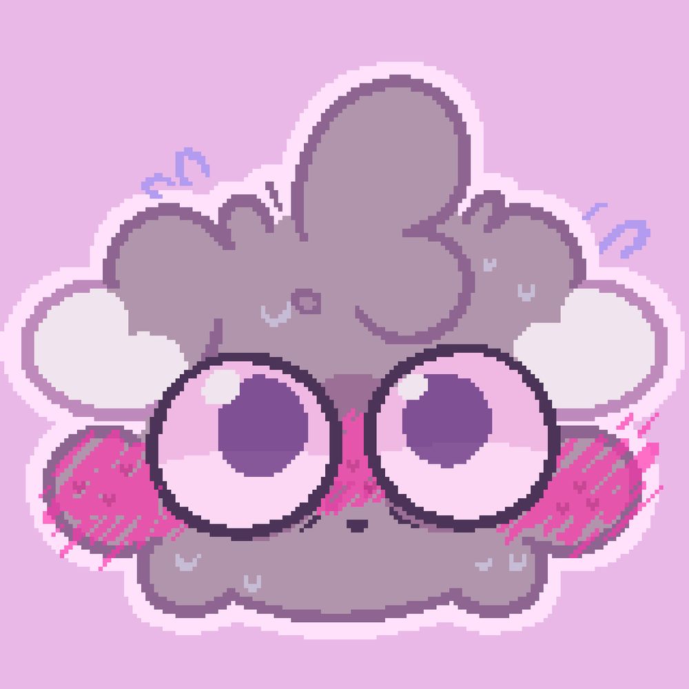 An emoji of a blushy Chip with a more shocked expression