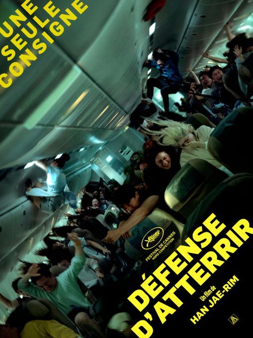 Affiche du film "Défense d'atterrir", un huis-clos qui se passe dans un avion