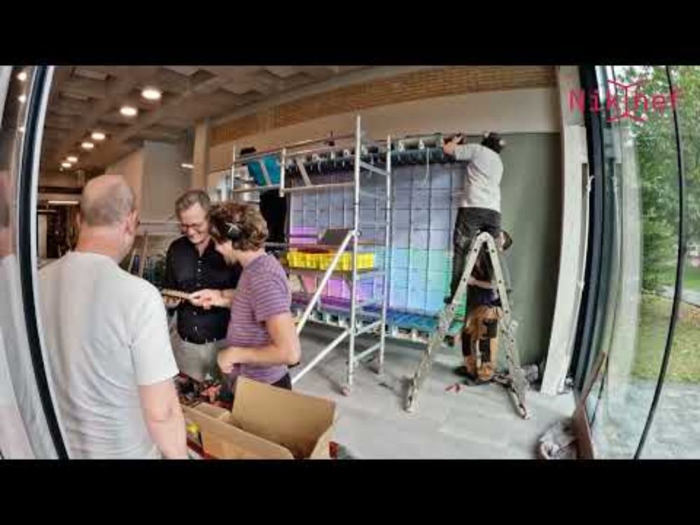 DAY 5 - Installation Artwork Jop Vissers Vorstenbosch @ Nikhef