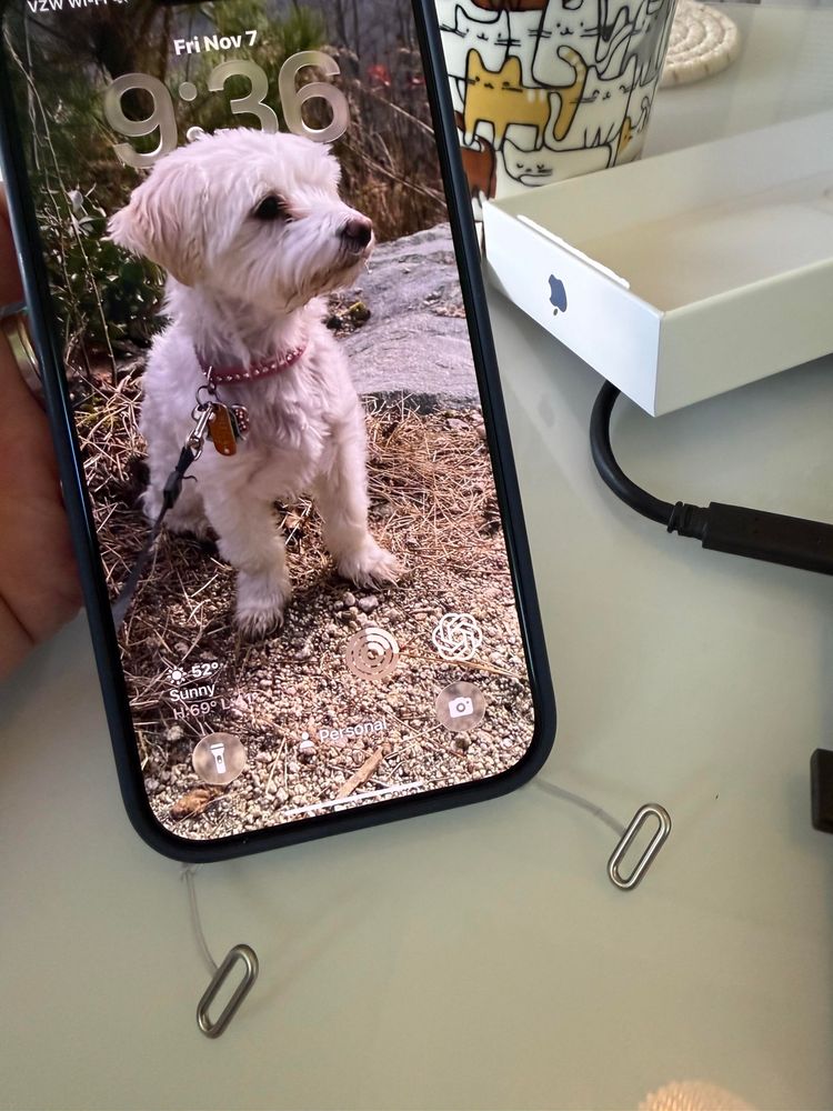 iPhone without the crossbody strap has dangling clips that look silly. 