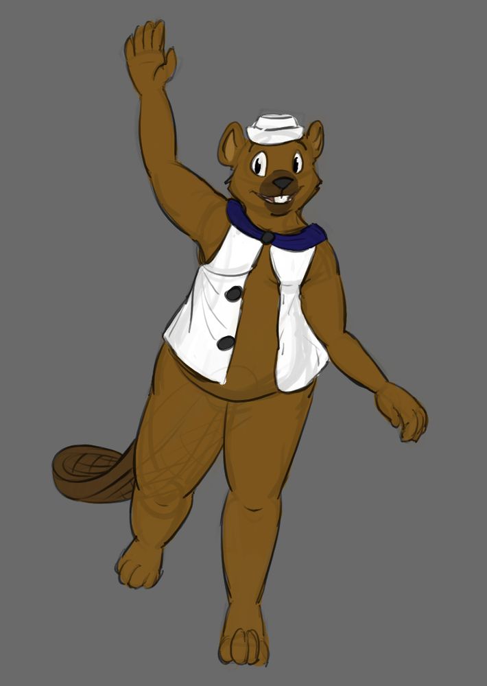 Bucky from Shipwrecked 64 waving at you