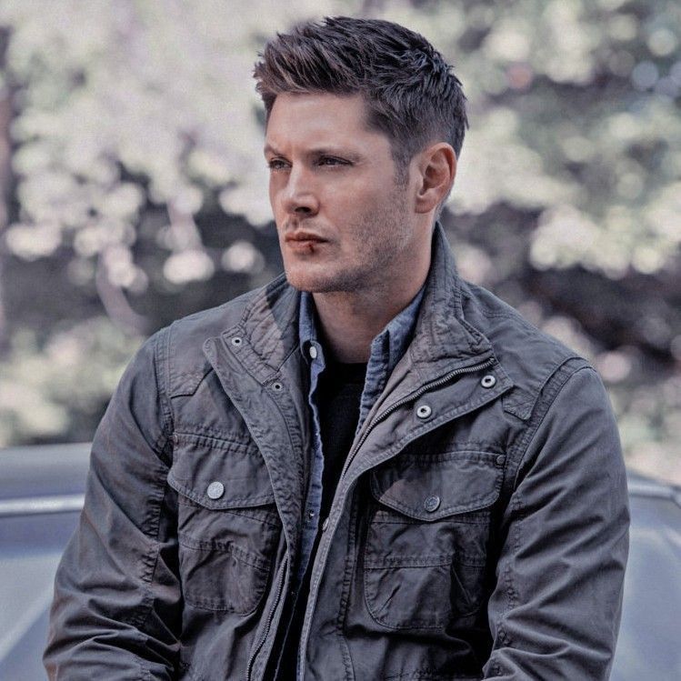 Jensen Ackles in character with a bloodied lip