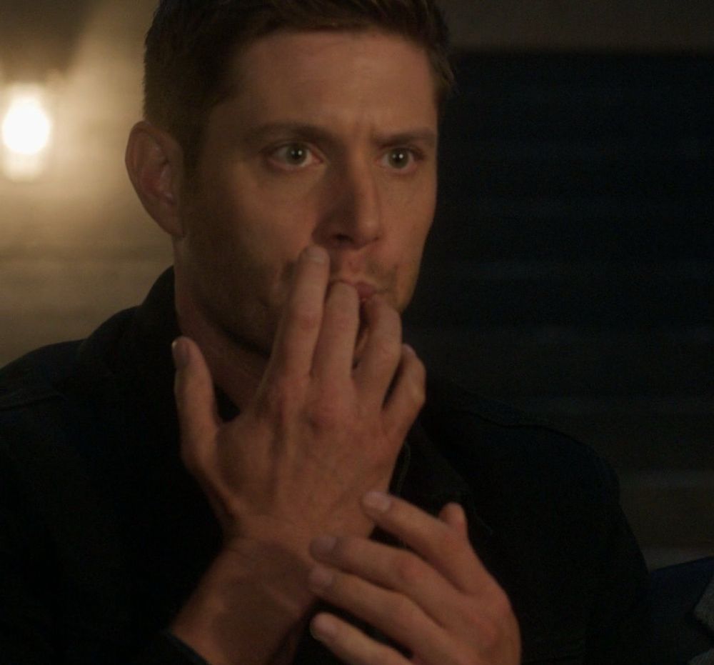 Jensen Ackles licking his fingers