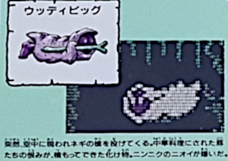 A close up of the Woody Pig info