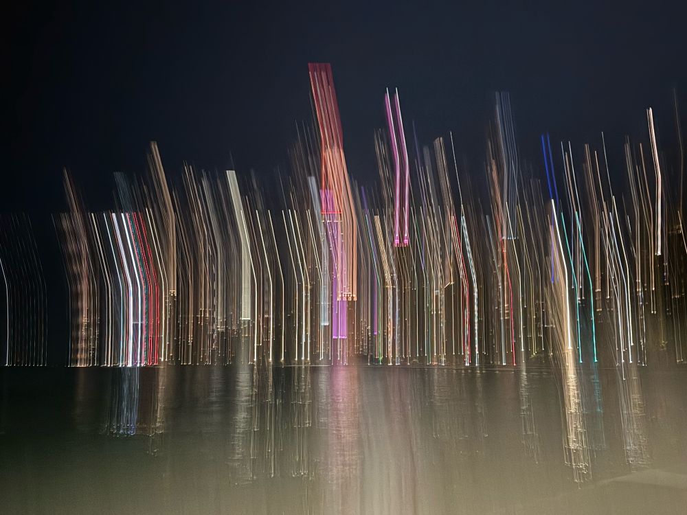 Chicago skyline night