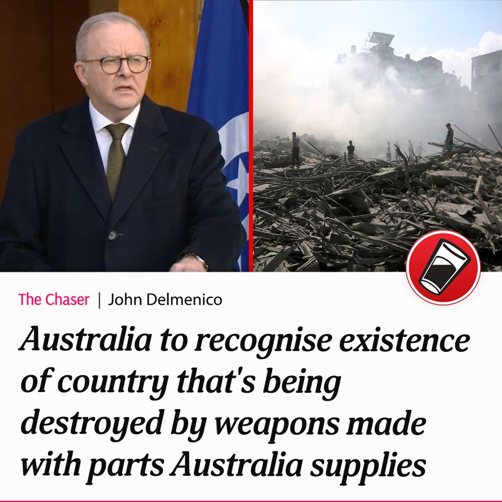 Australia to recognise existence of country that’s being destroyed by weapons made with parts Australia supplies