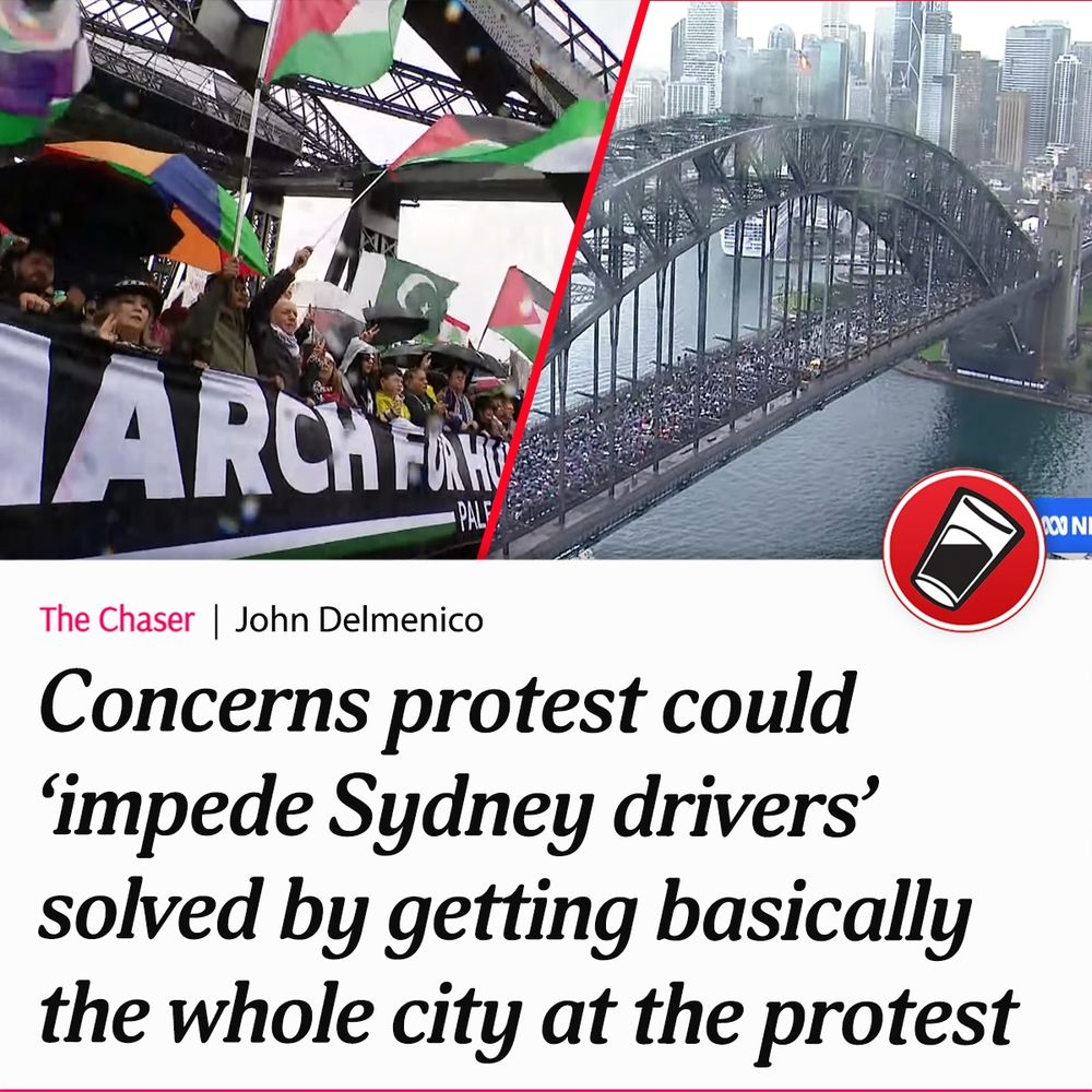 Concerns protest could ‘impede Sydney drivers’ solved by getting basically the whole city at the protest