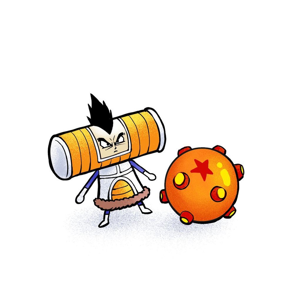 vegeta as the katamari prince