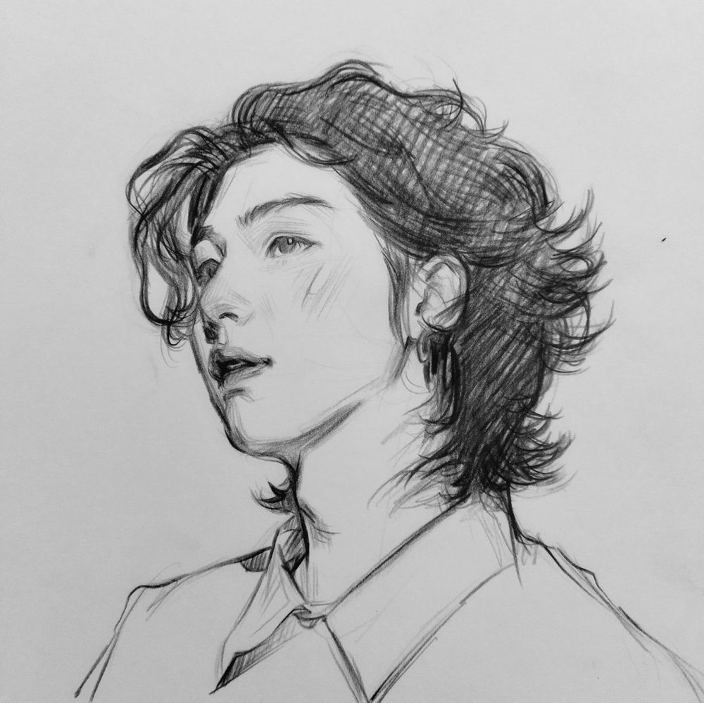 yoongi sketch from August 2024