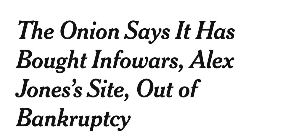The Onion Says It Has Bought Infowars, Alex Jones's Site, Out of Bankruptcy