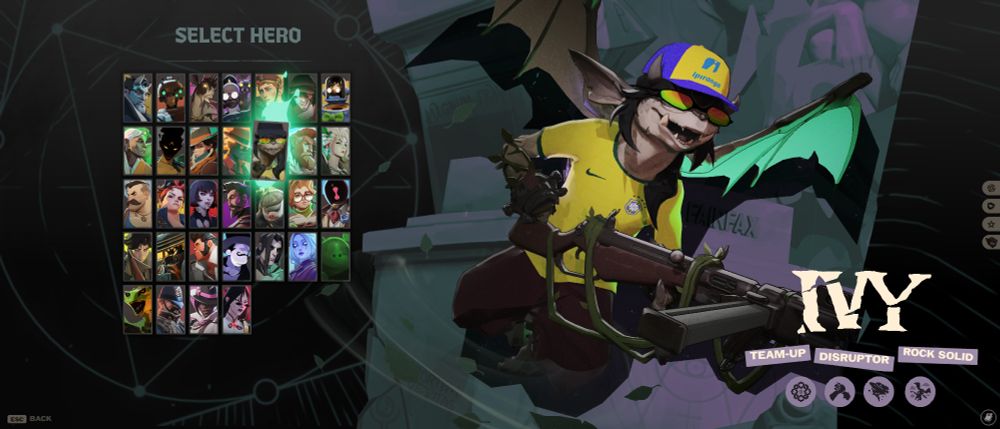 Ivy/Hera do jogo Deadlock com um mod de boné do posto Ipiranga, camisa da seleção brasileira e um óculos de cria.