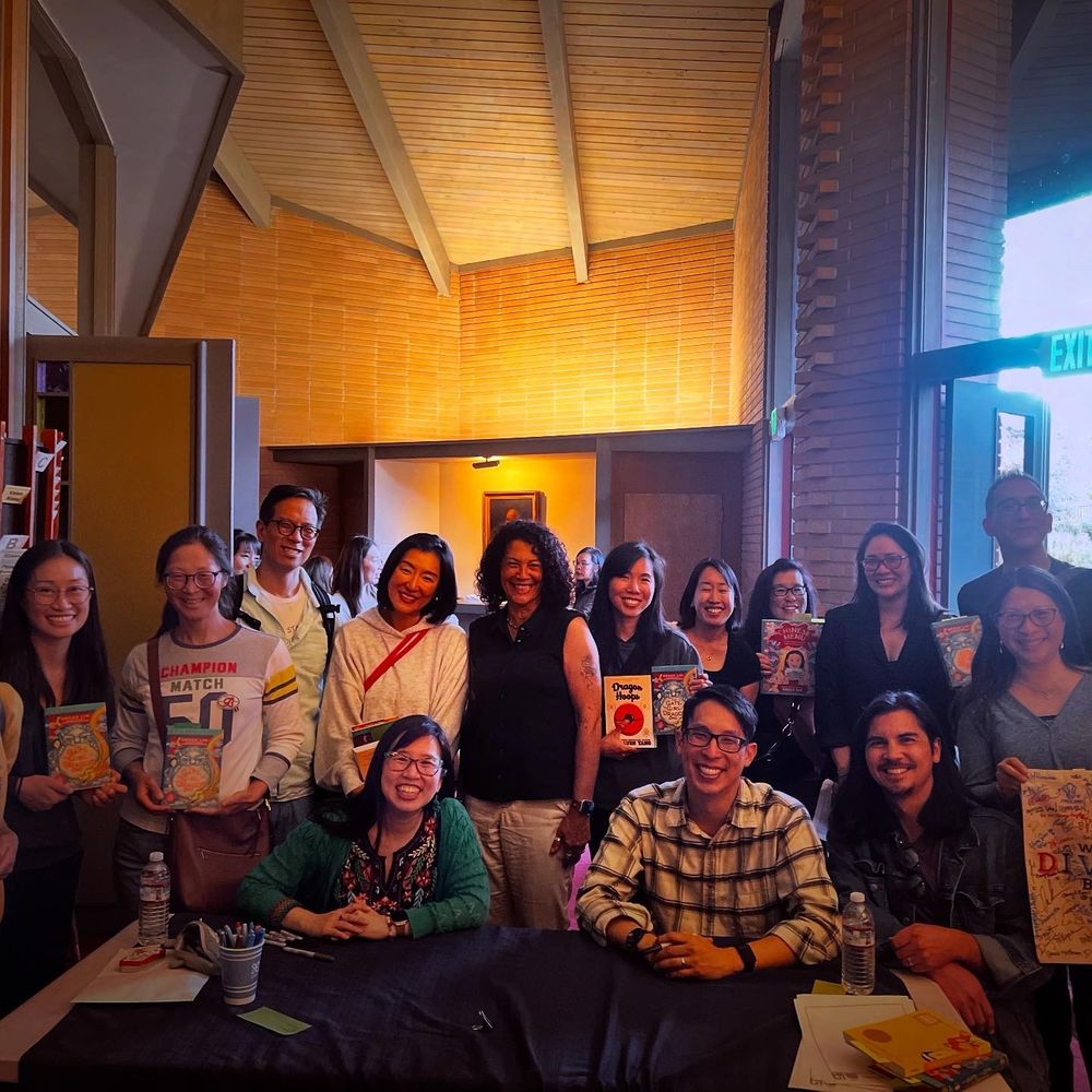 Group photo of Bay Area authors 