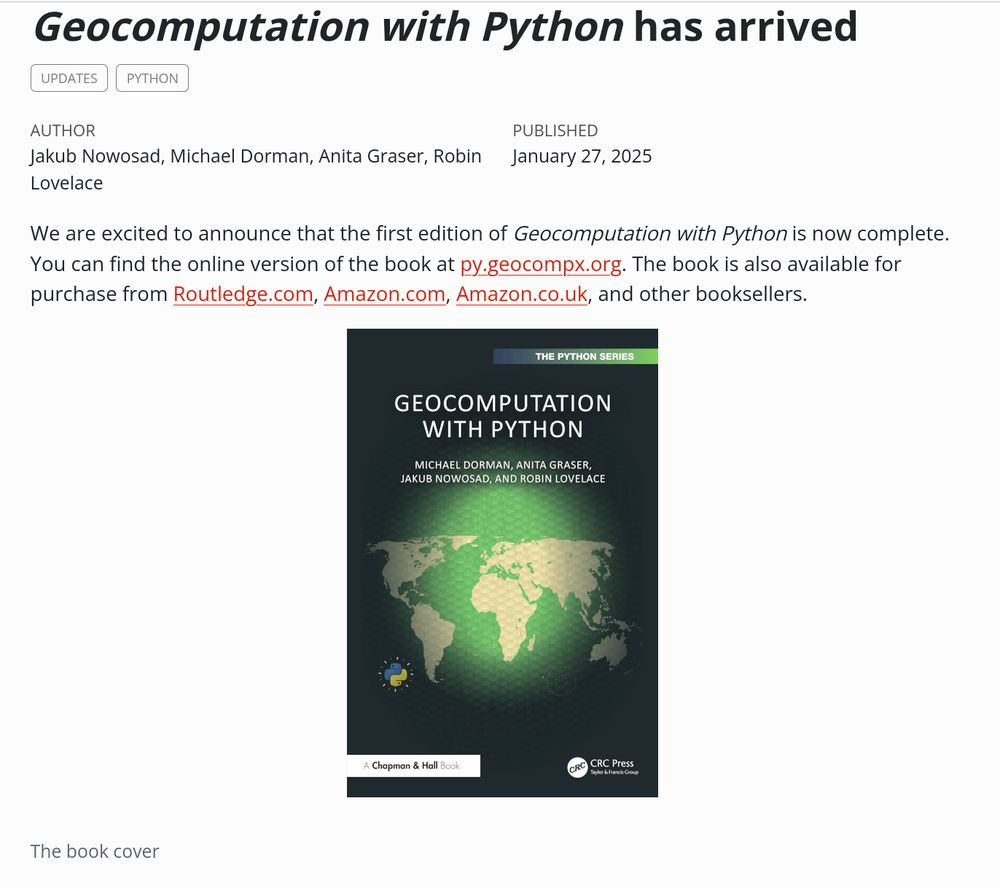 A screenshot of the blog post