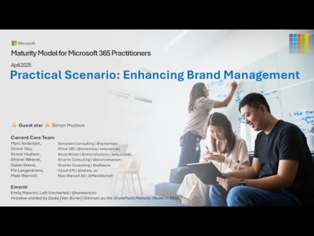 Maturity Model for Microsoft 365 - April 2025