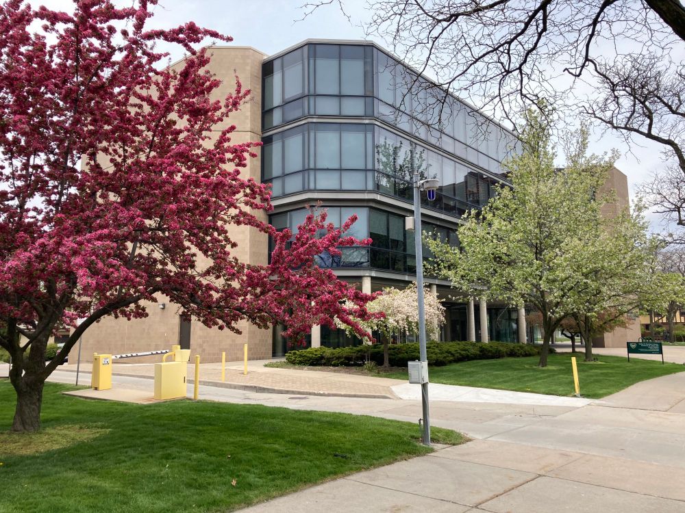 Photo of the Walter P. Reuther Library archives at Wayne State University, present day.