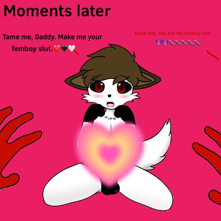 After sex, Isaiah begins to absorb Pekingese Dog.exe by turning him into a sex gem.