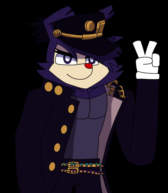 Anime Yakko cosplaying as Jotora Kujo (Without the background)