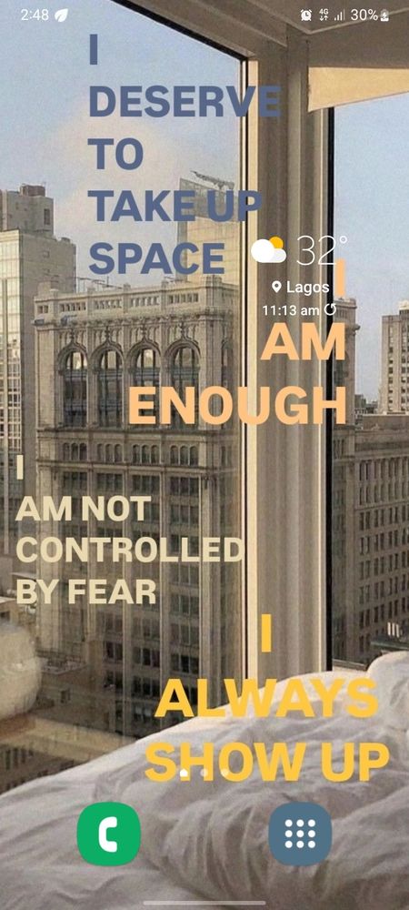 Peter Odejobi's home screen