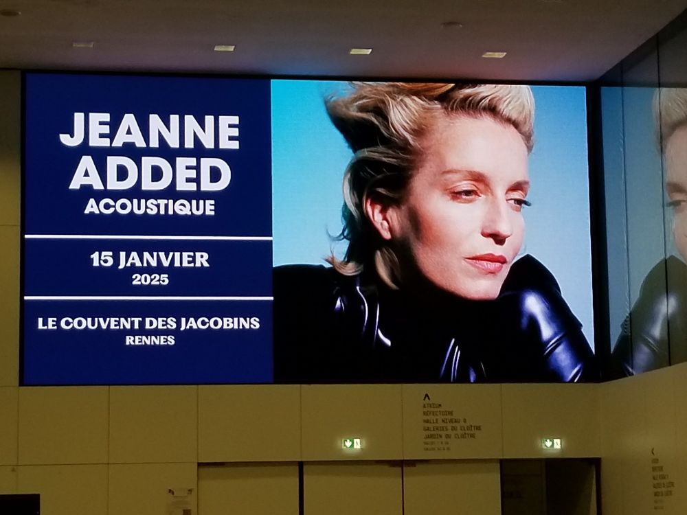 Affiche du concert de Jeanne Added