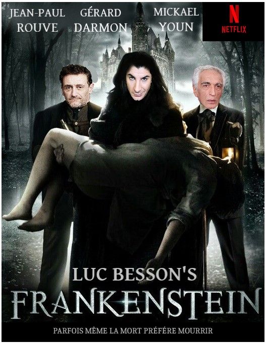 Fausse affiche du "Frankenstein" de Luc Besson sur Netflix