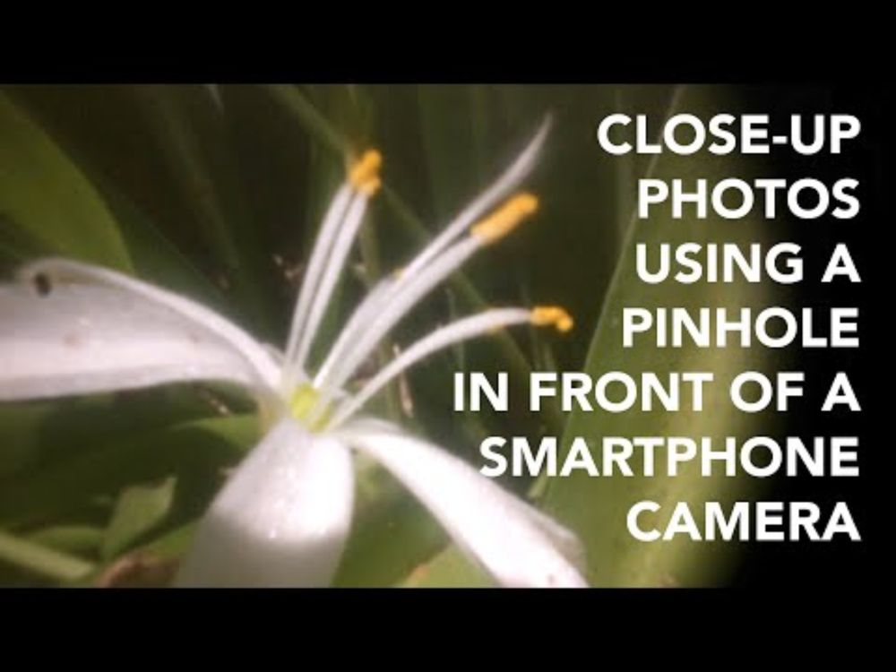 Put A Pinhole On Your Smartphone Camera To Get Macro Closeups