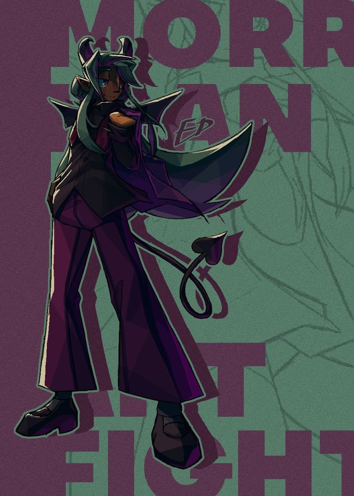 @/Bladesterz’s Morrigan (Twitter)