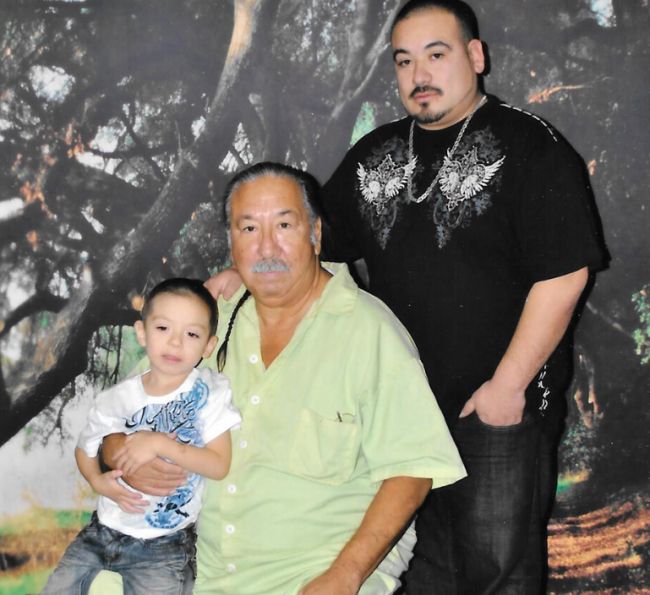 Indigenous Activist Leonard Peltier and family