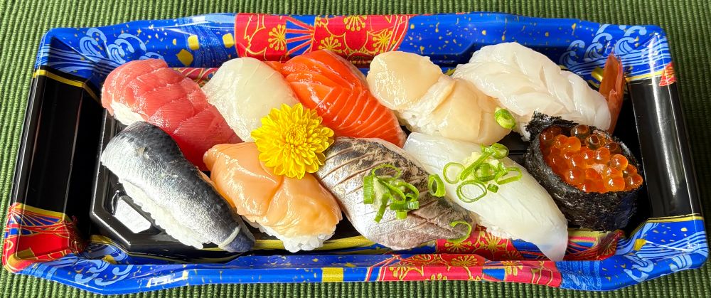 お寿司盛り合わせ¥1,200
青空ごはん部