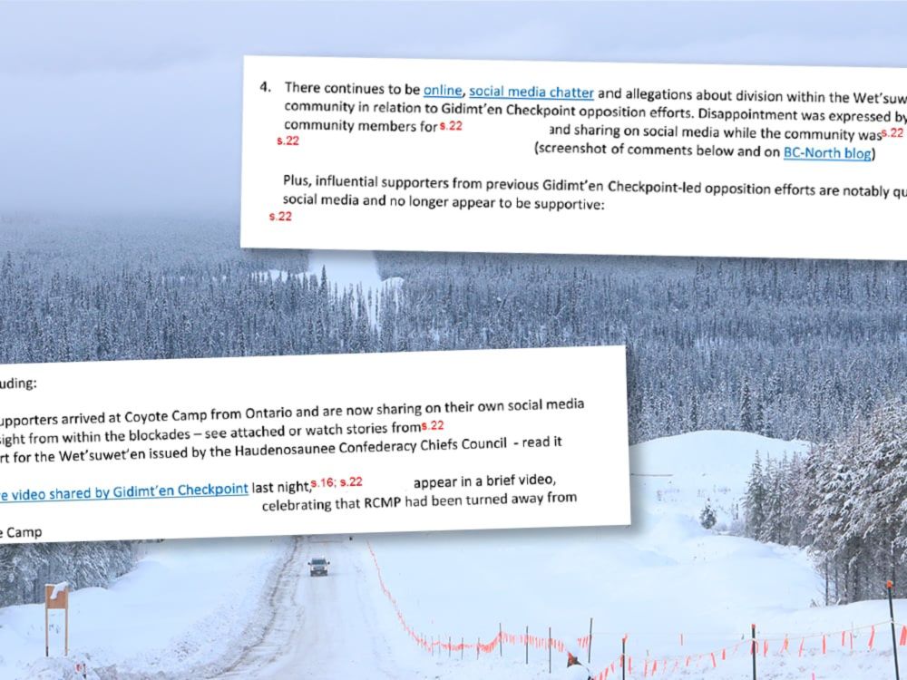 BC Illegally Collected Personal Info Tied to the Wet’suwet’en Conflict | The Tyee