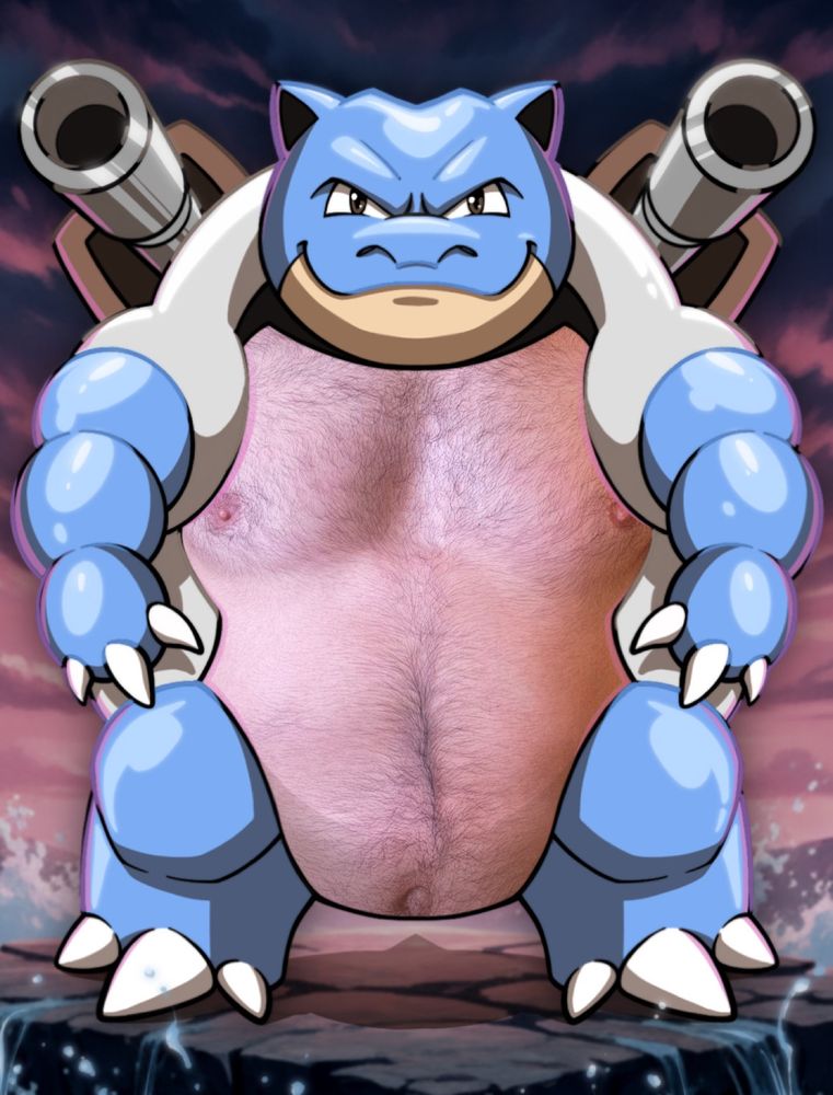 meu corpo encaixado como a parte infeiror do casco de um blastoise