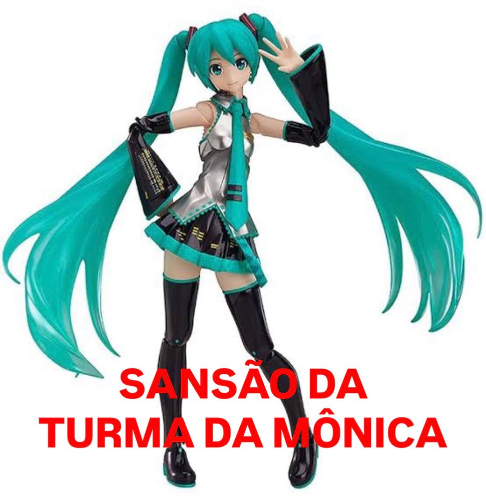 hatsune miku com legenda “sansão da turma da mônica”