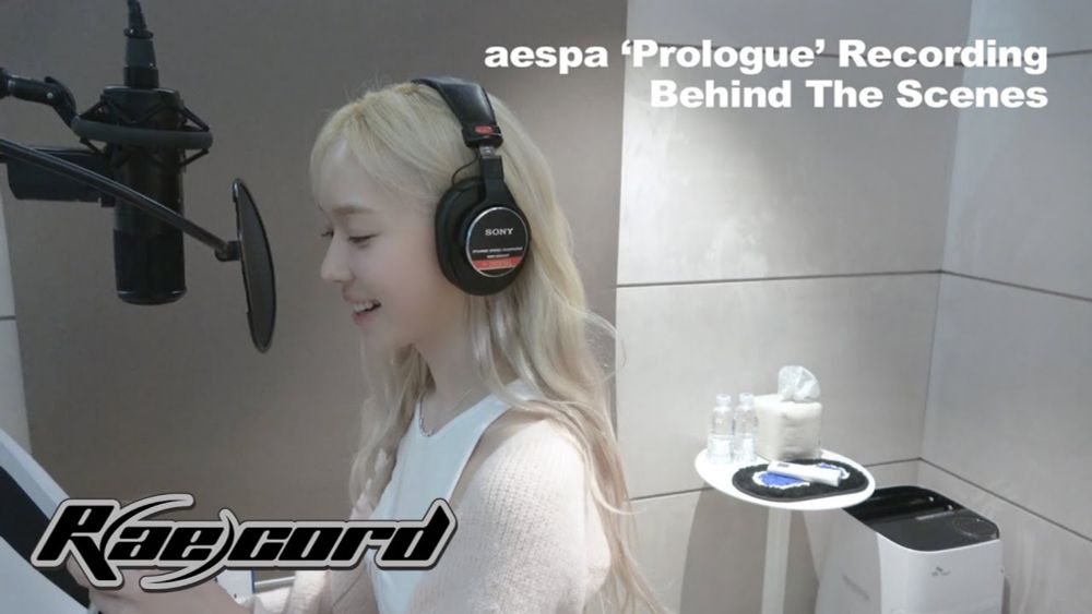 [R(ae)cord] 우리 MY들도 같이 꼭 따라 불러줬으면 좋겠어요😘🤙 | aespa 에스파 ‘Prologue’ Recording Behind The Scenes
