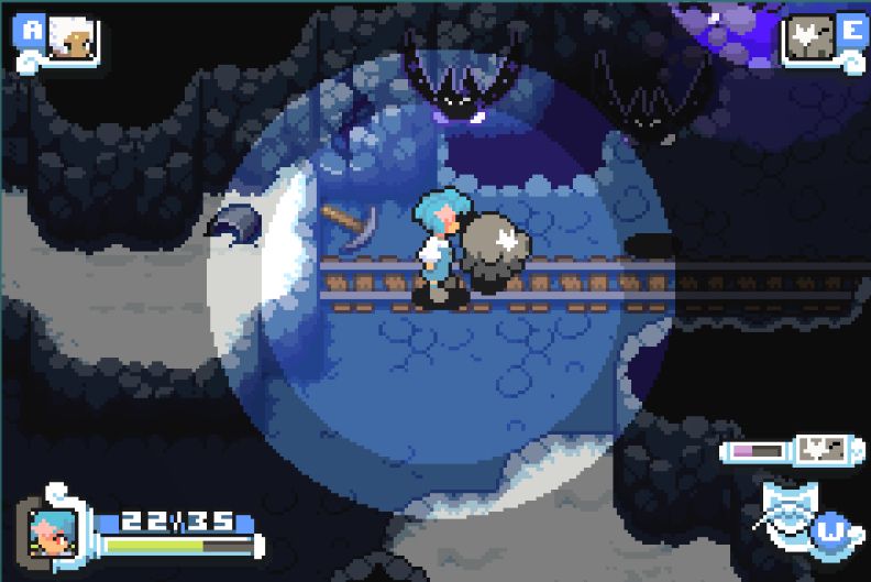 screenshot from tako no himitsu showing the ice cave