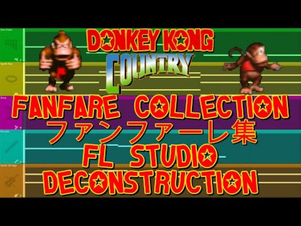 Donkey Kong Country - FANFARE COMPILATION - FL Studio Deconstruction