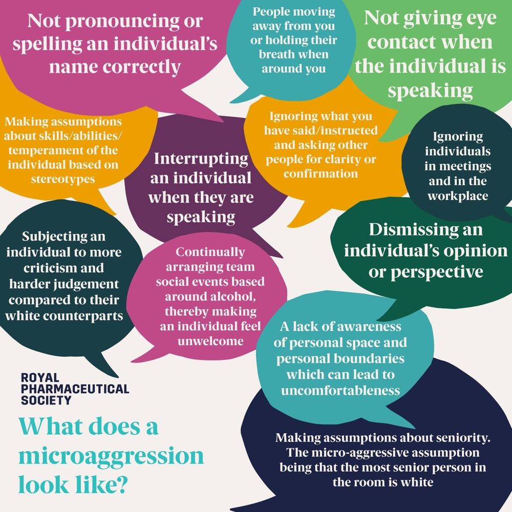 A list of race-related microaggressions