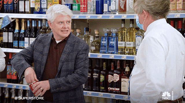 Dave Foley eating dog food.