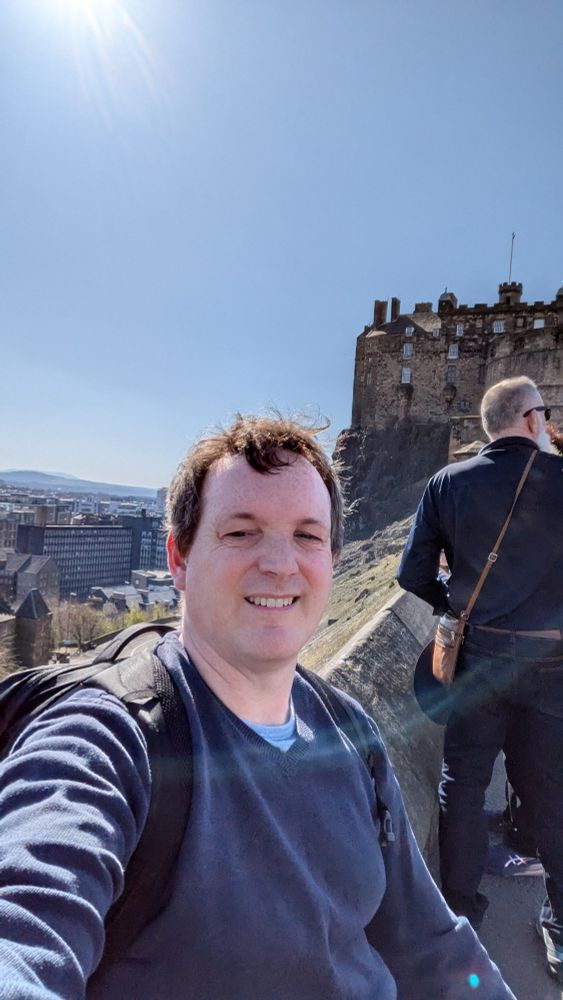 Sitting next to Edinburgh castle