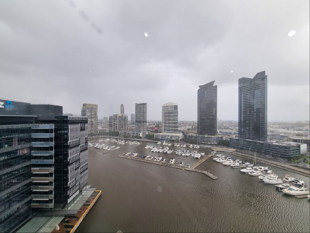 Dreary cityscape in Melbourne