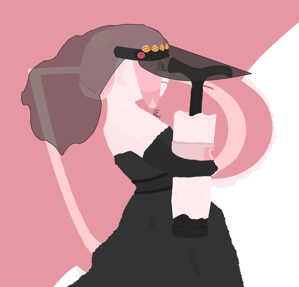 My octoling embracing my beloved Tenta Brella Sorella