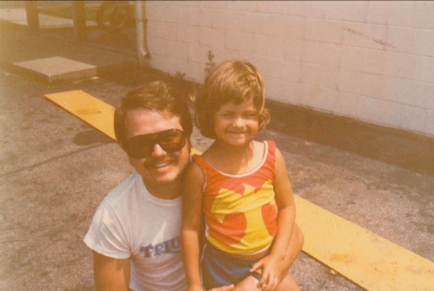 Me in my Wonder Woman Underoos with my Dad.