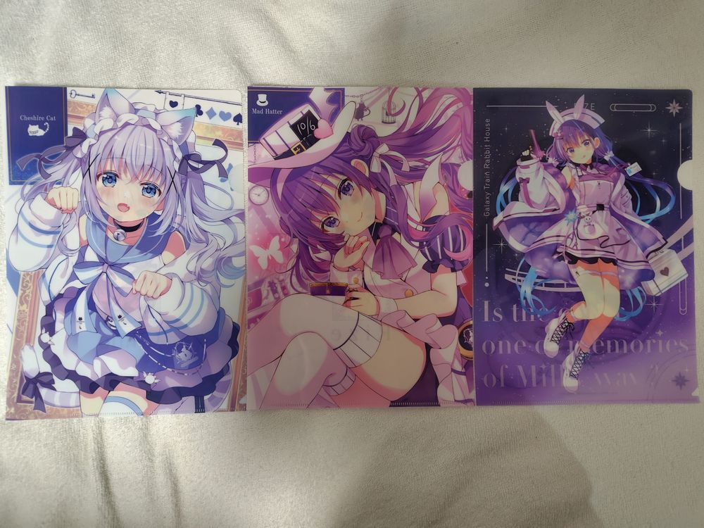 ごちうさのクリアファイル3枚